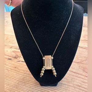Madewell Long Gold Beaded Necklace